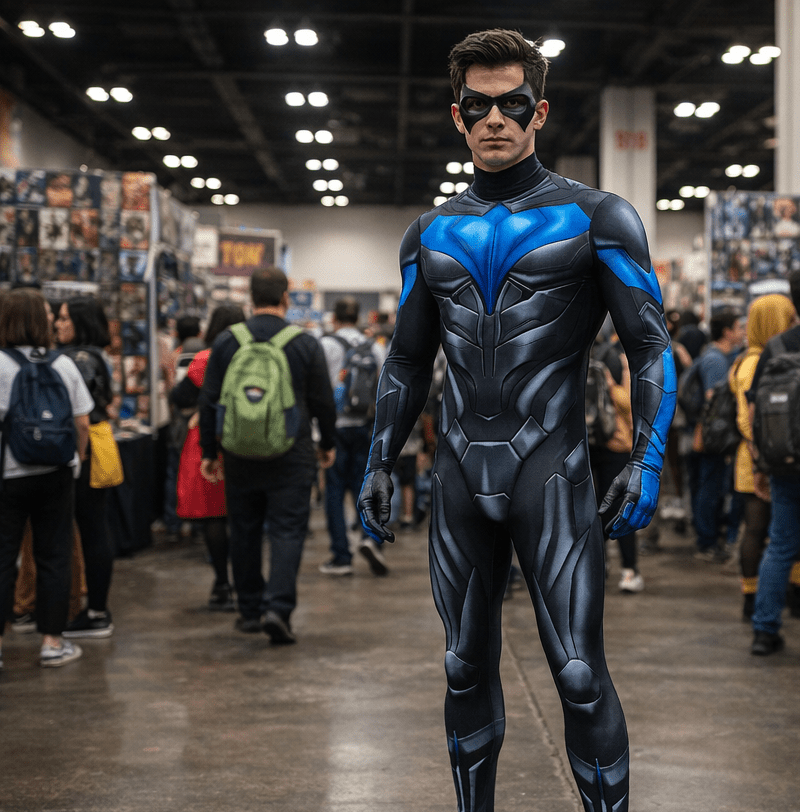 Cosplay Asa Noturna Herói de Gotham