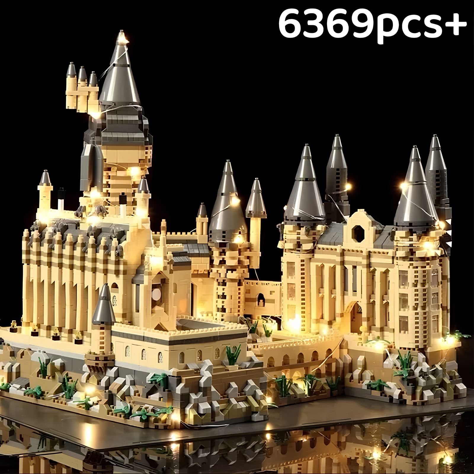 Bloco de Montar Castelo Hogwarts Harry Potter 6000 Peças