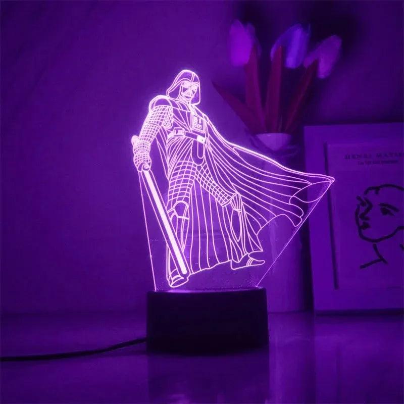 Luminária 3D Led Star Wars - Varias Opções 16cm - Darth Geek
