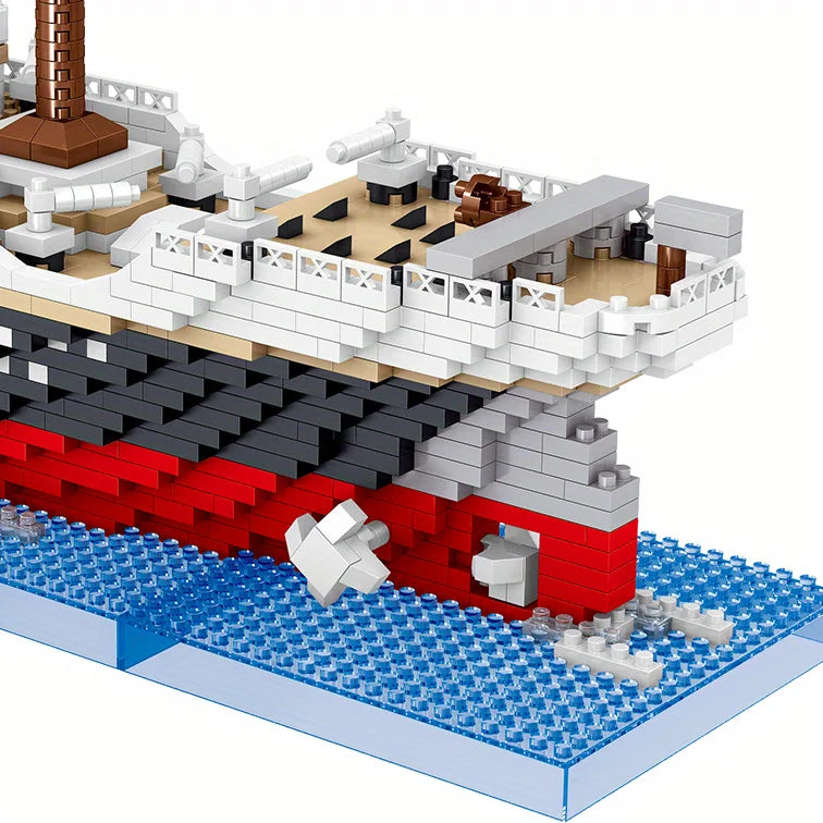 Bloco de Montar Titanic Realista 4404 Peças 65cm