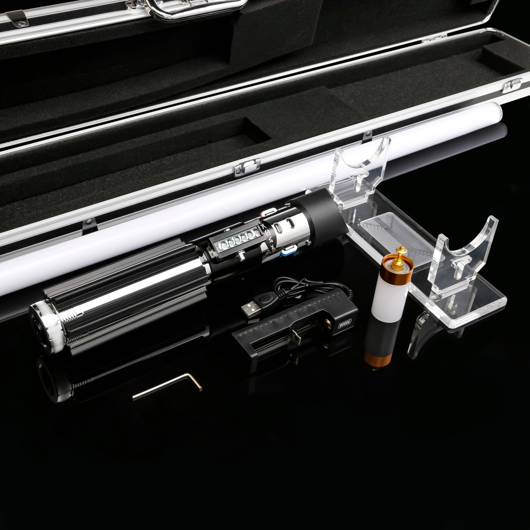 Suporte de Exposição Vertical e Horizontal Sabre de Luz Linha Premium