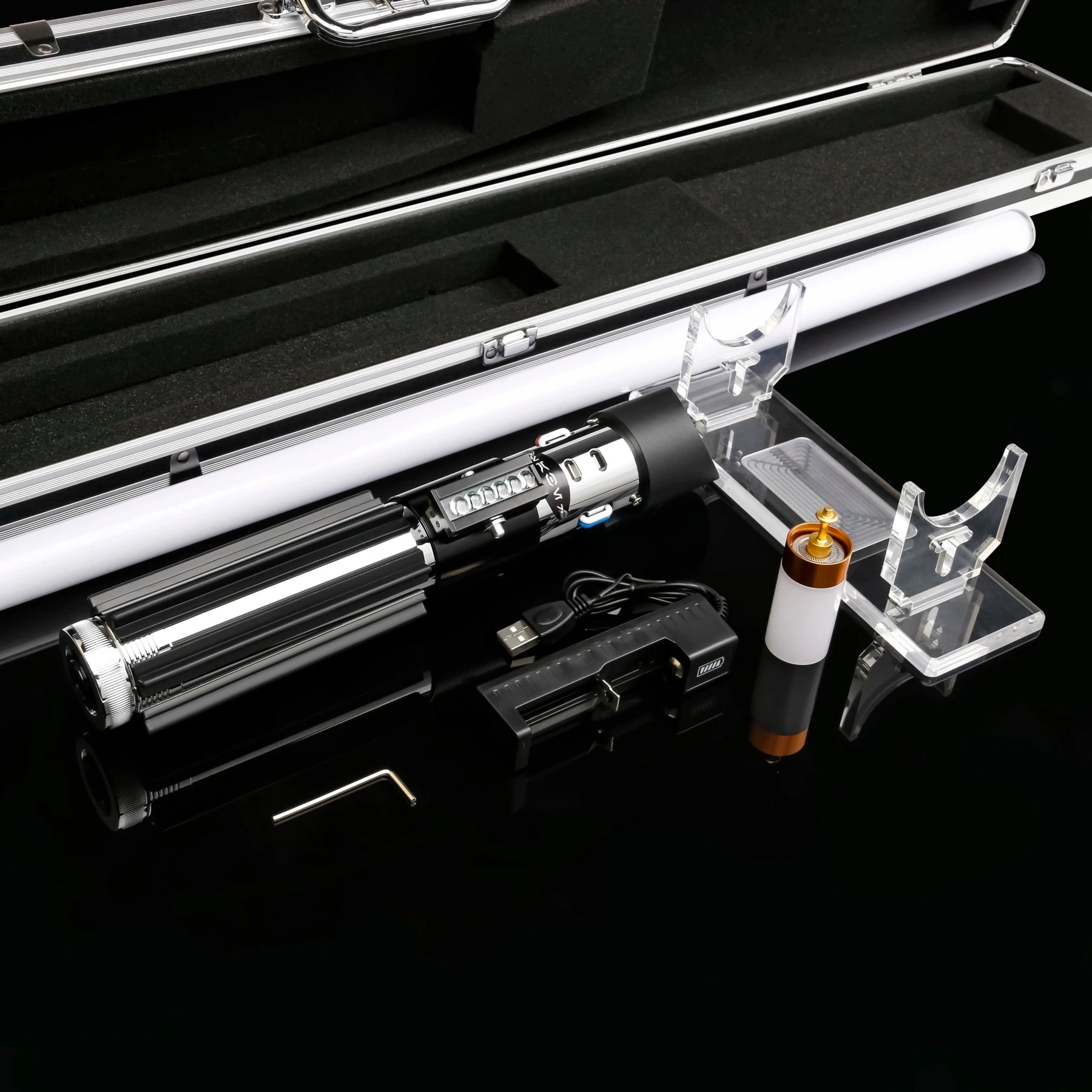 Suporte de Exposição Vertical e Horizontal Sabre de Luz Linha Premium