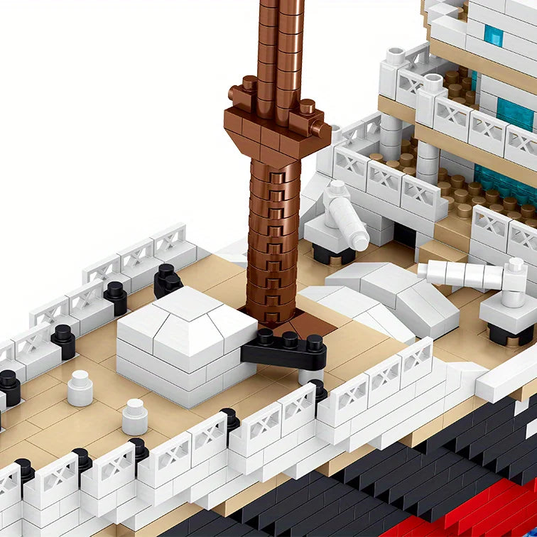 Bloco de Montar Titanic Realista 4404 Peças 65cm