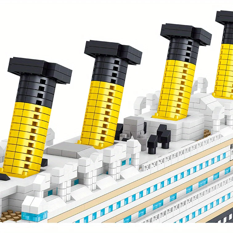 Bloco de Montar Titanic Realista 4404 Peças 65cm