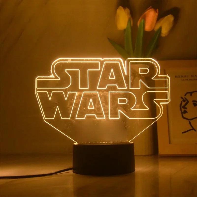Luminária 3D Led Star Wars - Varias Opções 16cm - Darth Geek