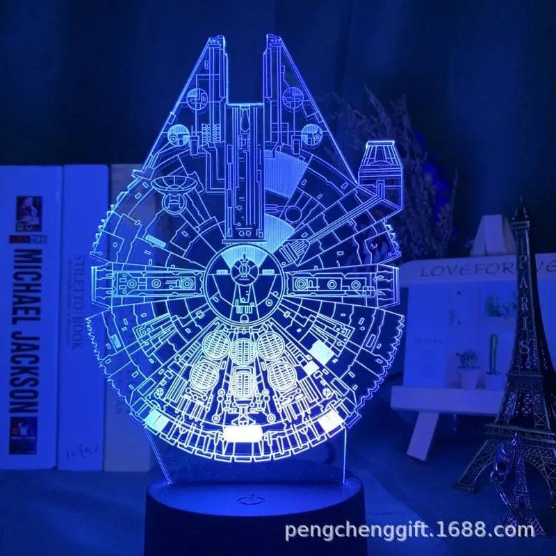 Luminária 3D Led Star Wars - Varias Opções 16cm - Darth Geek
