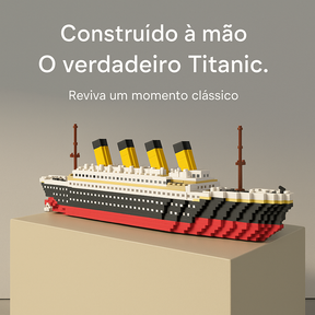 Bloco de Montar Titanic Realista 4404 Peças 65cm