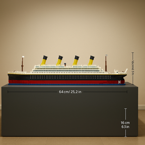 Bloco de Montar Titanic Realista 4404 Peças 65cm