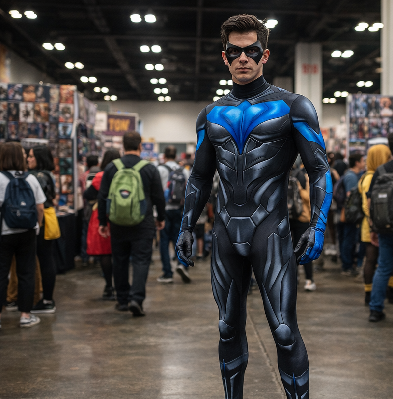 Cosplay Asa Noturna Herói de Gotham