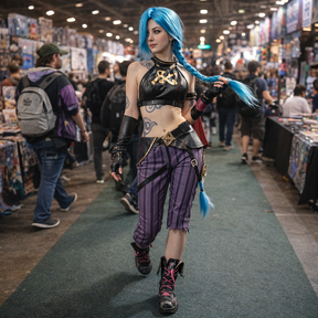Cosplay Jinx League of Legends Feminino