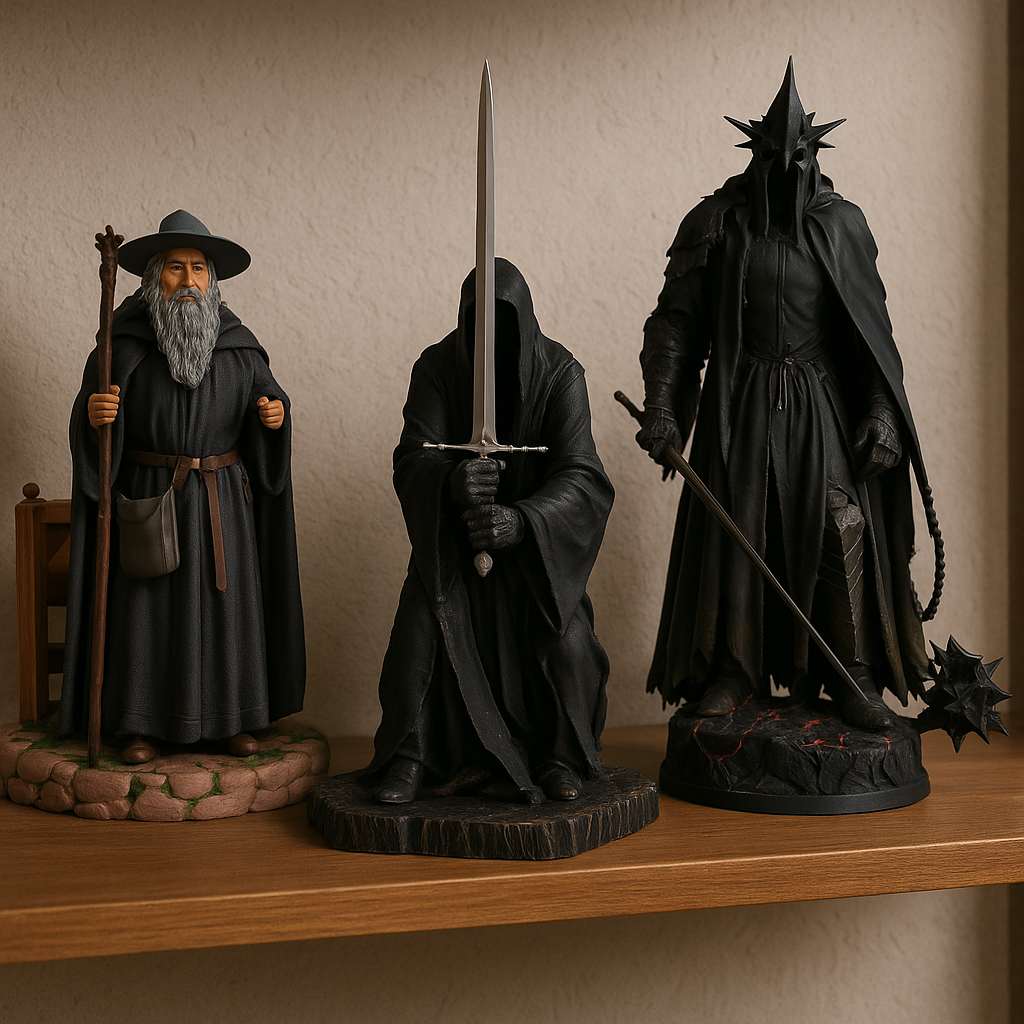 Figuras Senhor dos Aneis Gandalf Ringwraith Nazgul Angmar