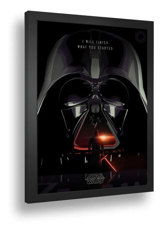 Quadro Decoração Poste Darth Vader Star Wars