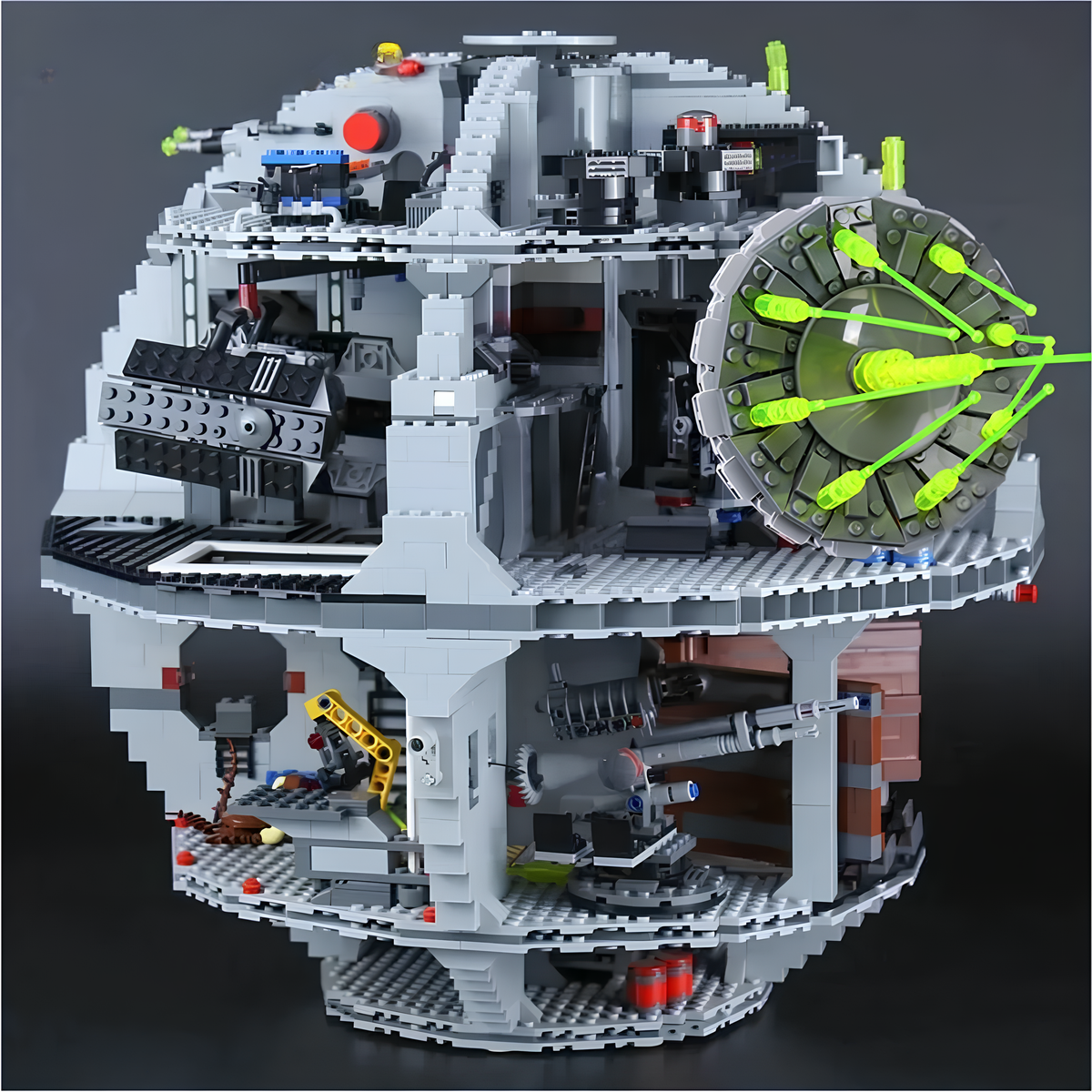 Bloco de Montar Estrela da Morte Com 25 Mini Figuras Compátivel com Lego 75159