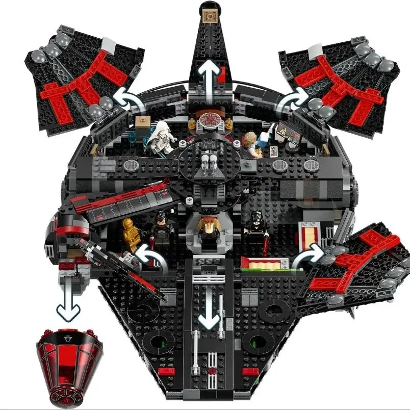 Millennium Falcon 921 ou 1579 Peças Star Wars Bloco de Montar
