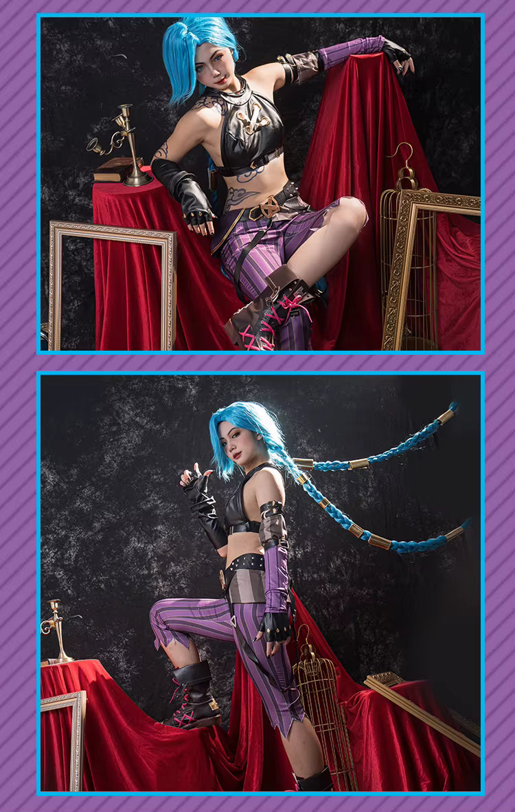 Cosplay Jinx League of Legends Feminino