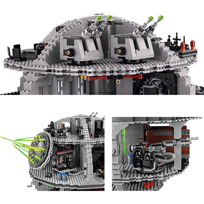 Bloco de Montar Estrela da Morte Com 25 Mini Figuras