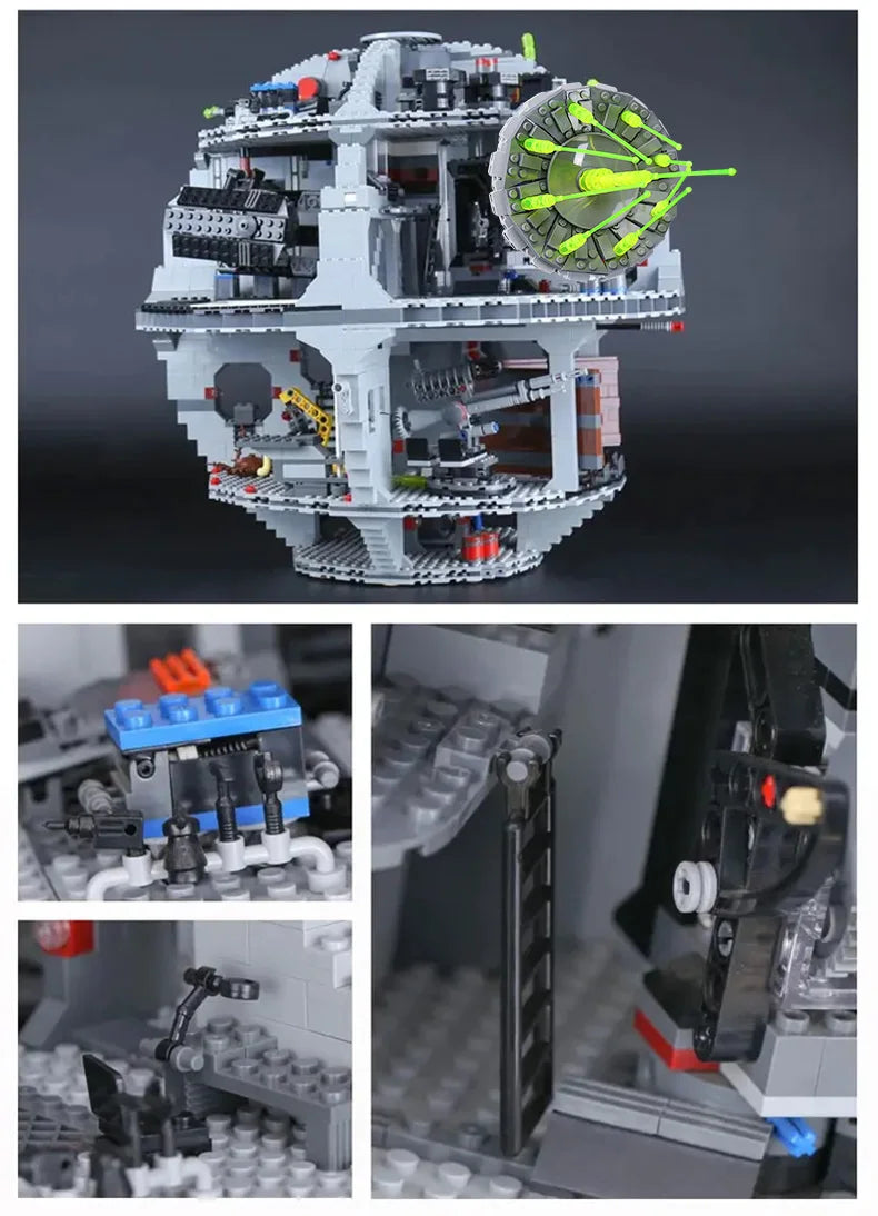 Bloco de Montar Estrela da Morte Com 25 Mini Figuras