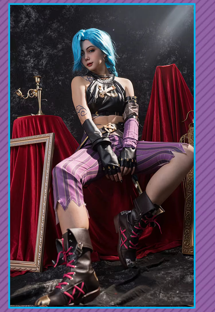Cosplay Jinx League of Legends Feminino